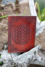 Load image into Gallery viewer, Notebook in leather - Flower of Life