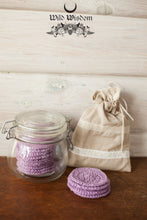 Load image into Gallery viewer, REUSABLE COTTON FACE SCRUBBIES - Light purple