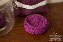 Load image into Gallery viewer, REUSABLE COTTON FACE SCRUBBIES - Magenta