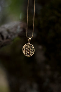 FLOWER OF LIFE necklace - Brass
