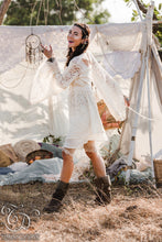 Load image into Gallery viewer, EMPRESS BOHEMIAN DRESS - Short - Off white